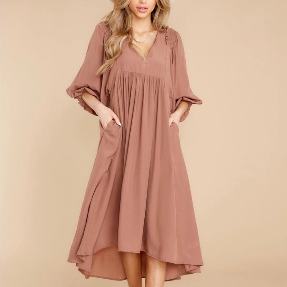 Mocha High Low boutique dress